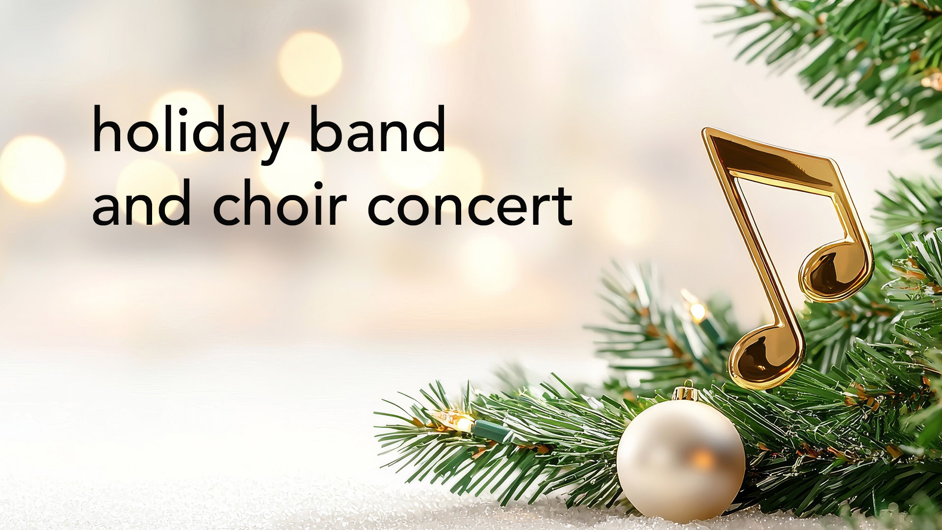 2026 Holiday Concert on December 5 at 7 p.m.