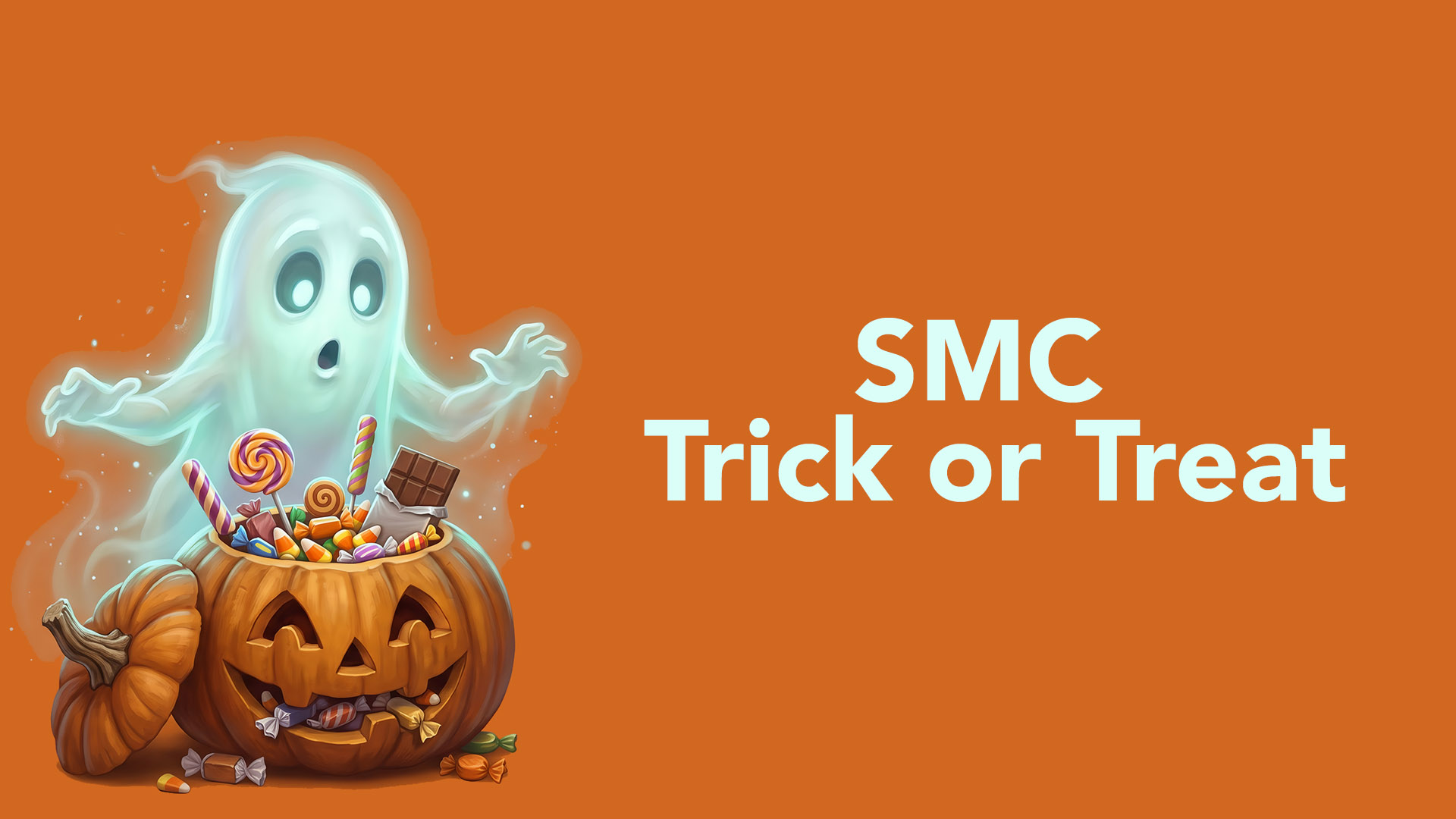 SMC Trick or Treat is on October 29 from 5-6:30 p.m. in the SAC Cafe.
