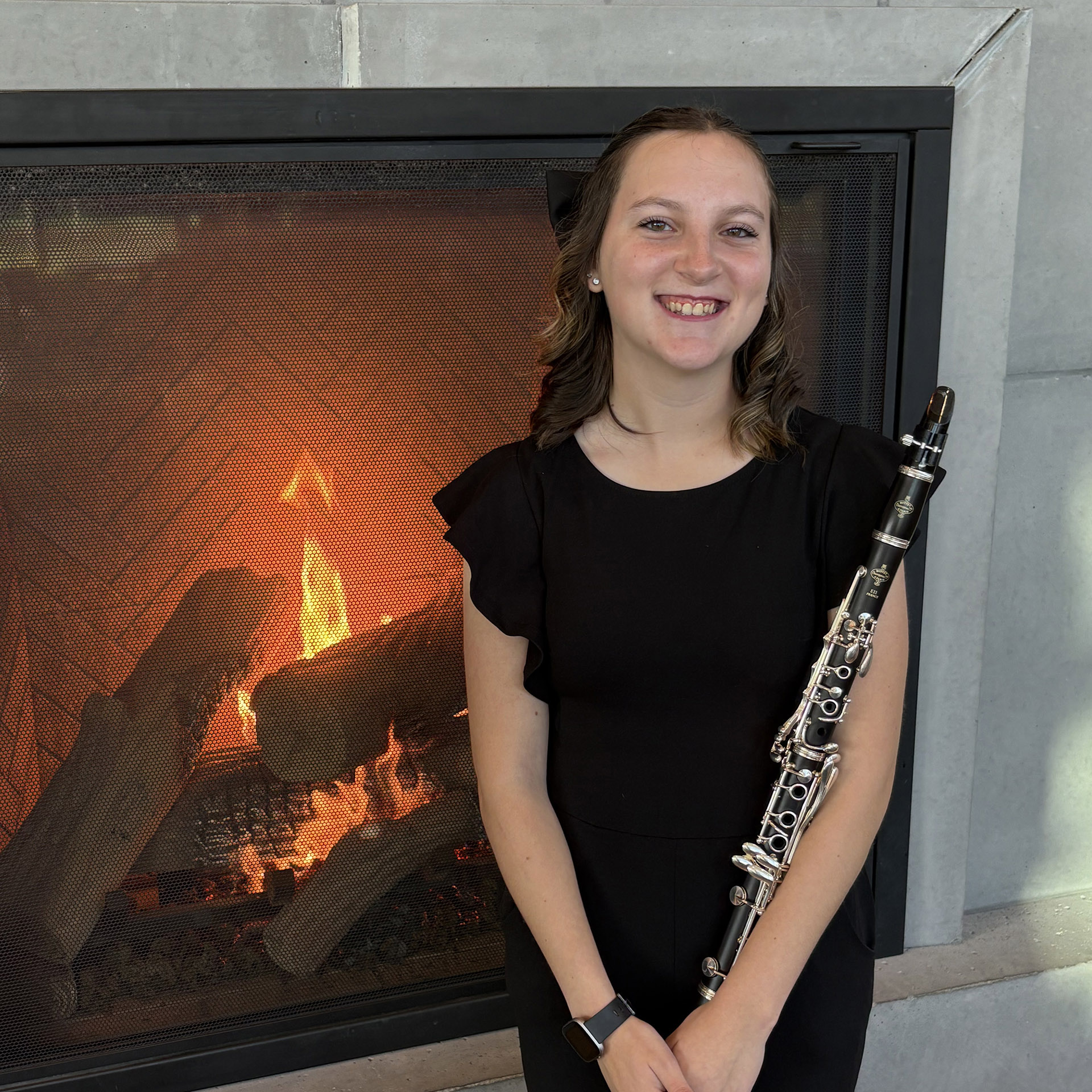 Lauren plays clarinet in Symphonic Band