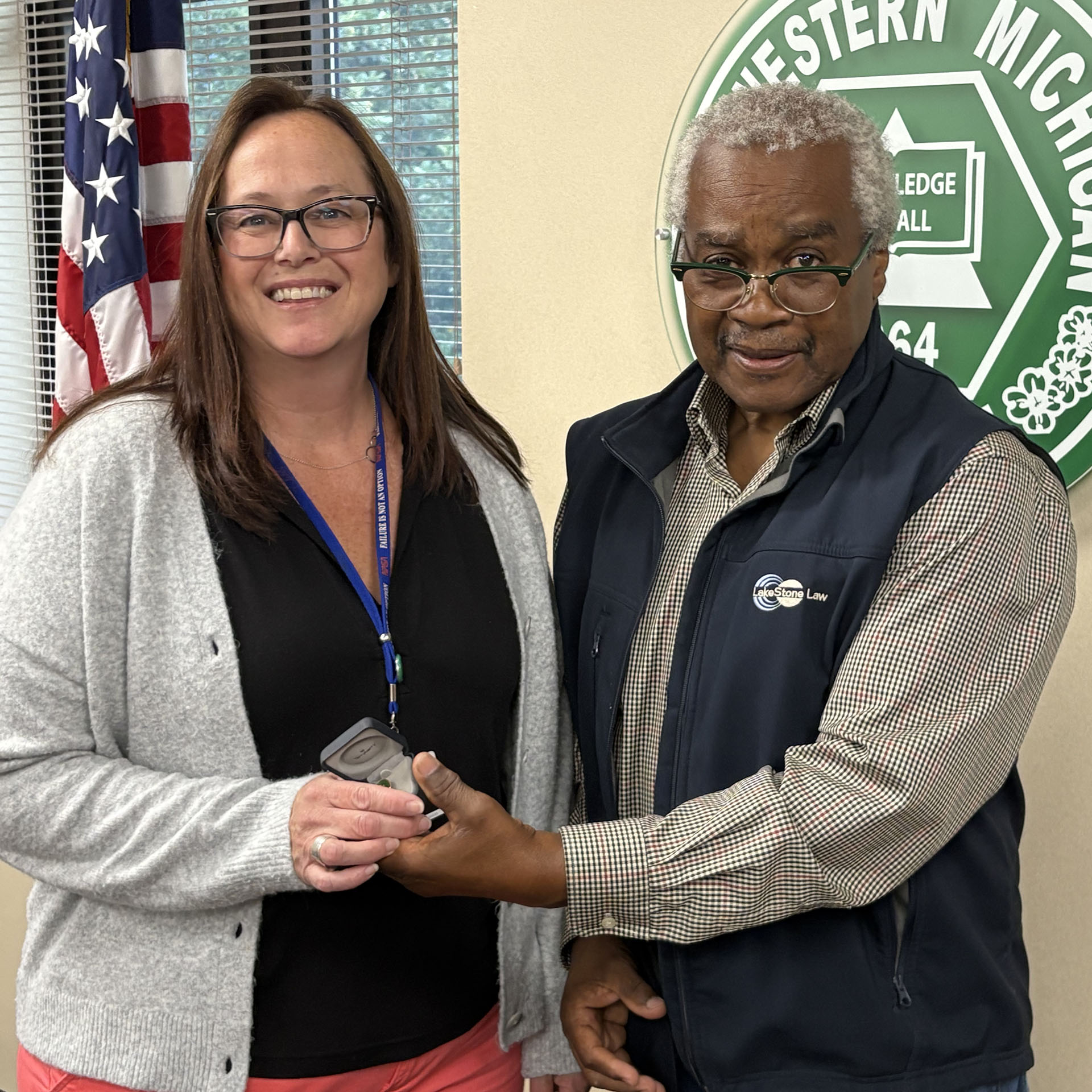 Deirdre Kirk, 15 years; Trustee Skip Dyes