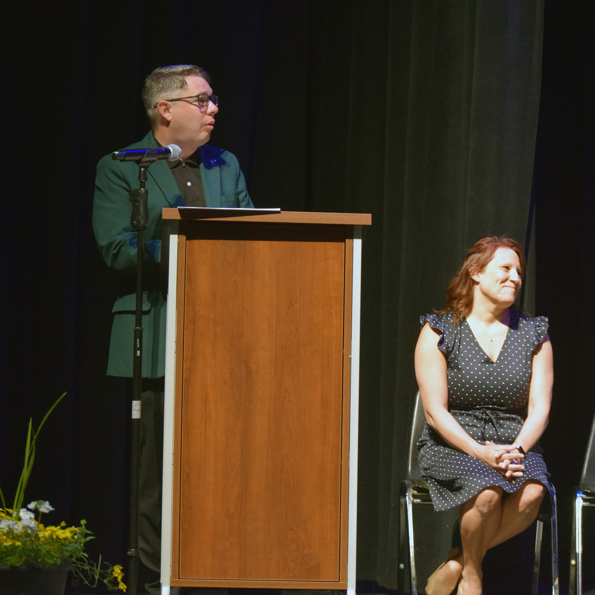 President Odenwald and Dean Kennedy