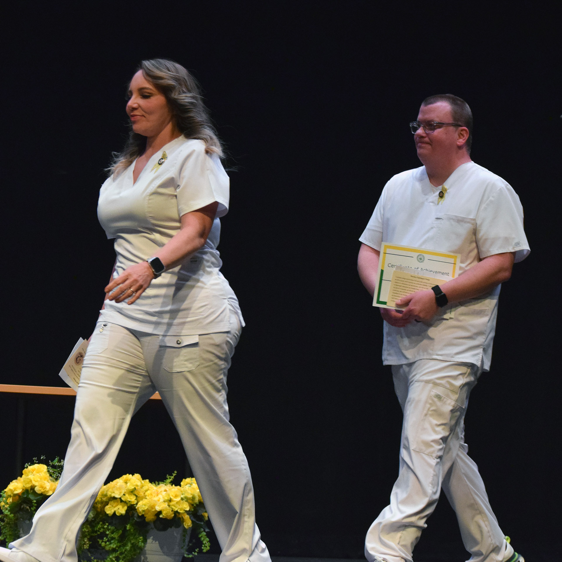 Enir Seidel, Terrance Smith leave the stage