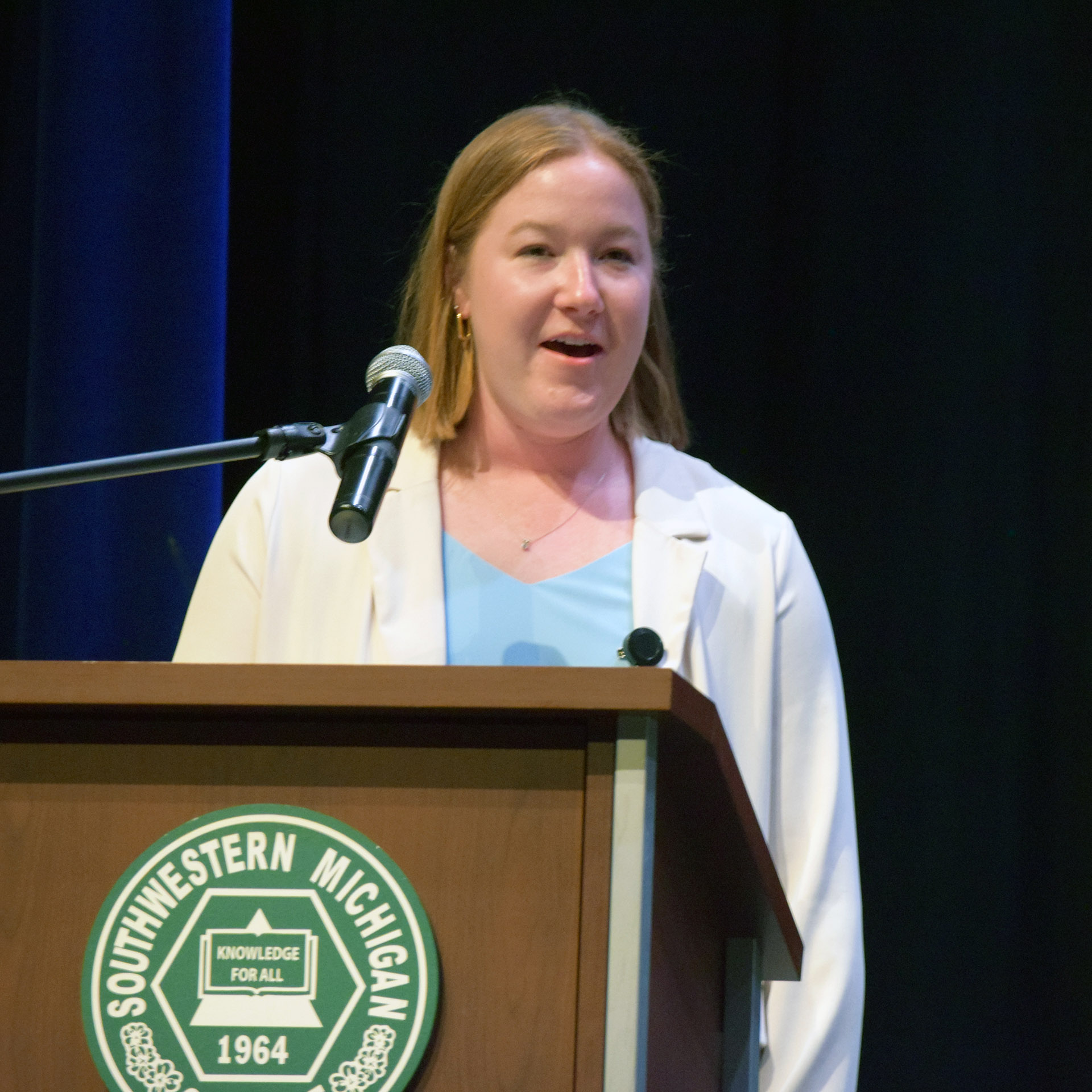 Graduation speaker and Assistant Professor Haley Smith