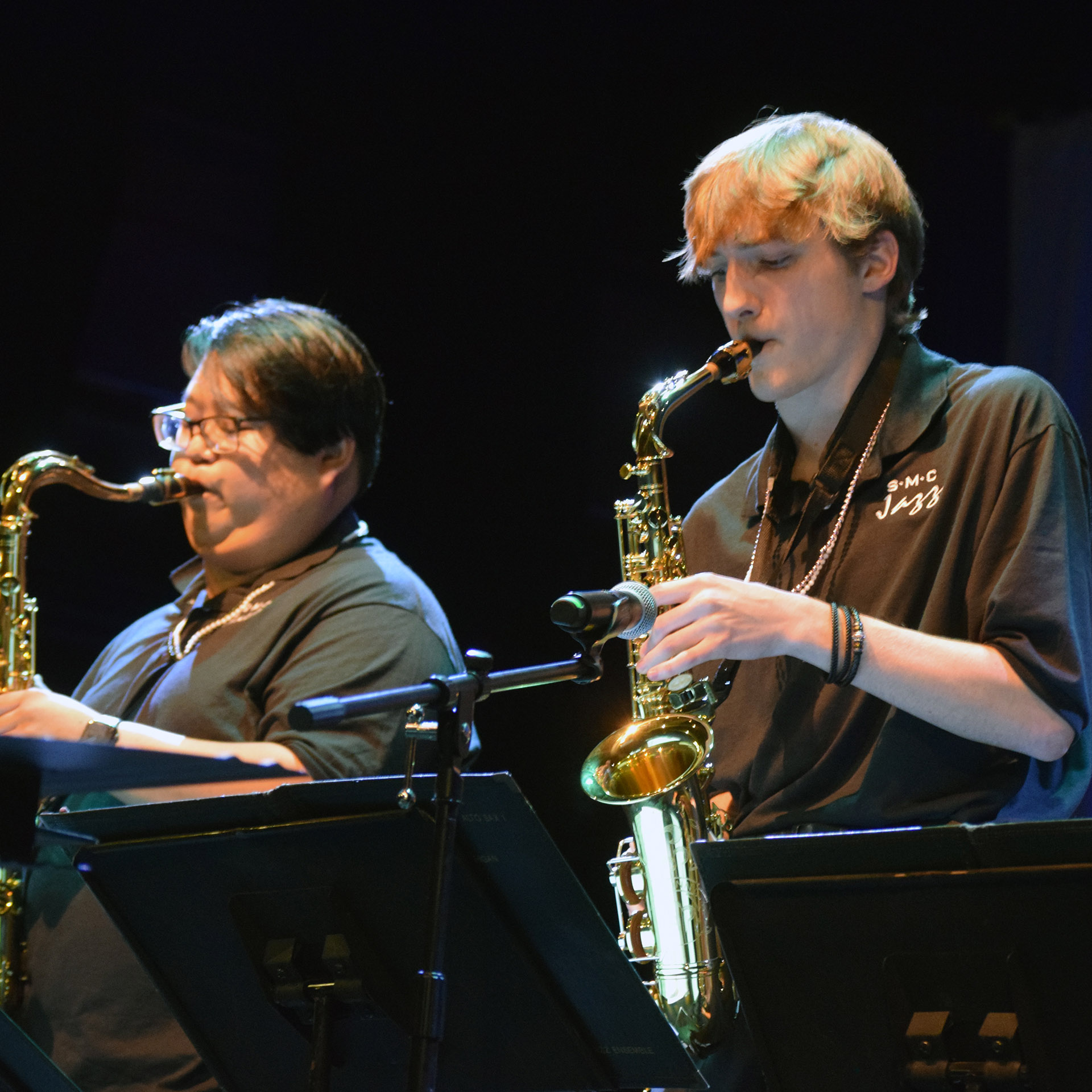 Saxophonists Joe Rizzo and Andrew Culver