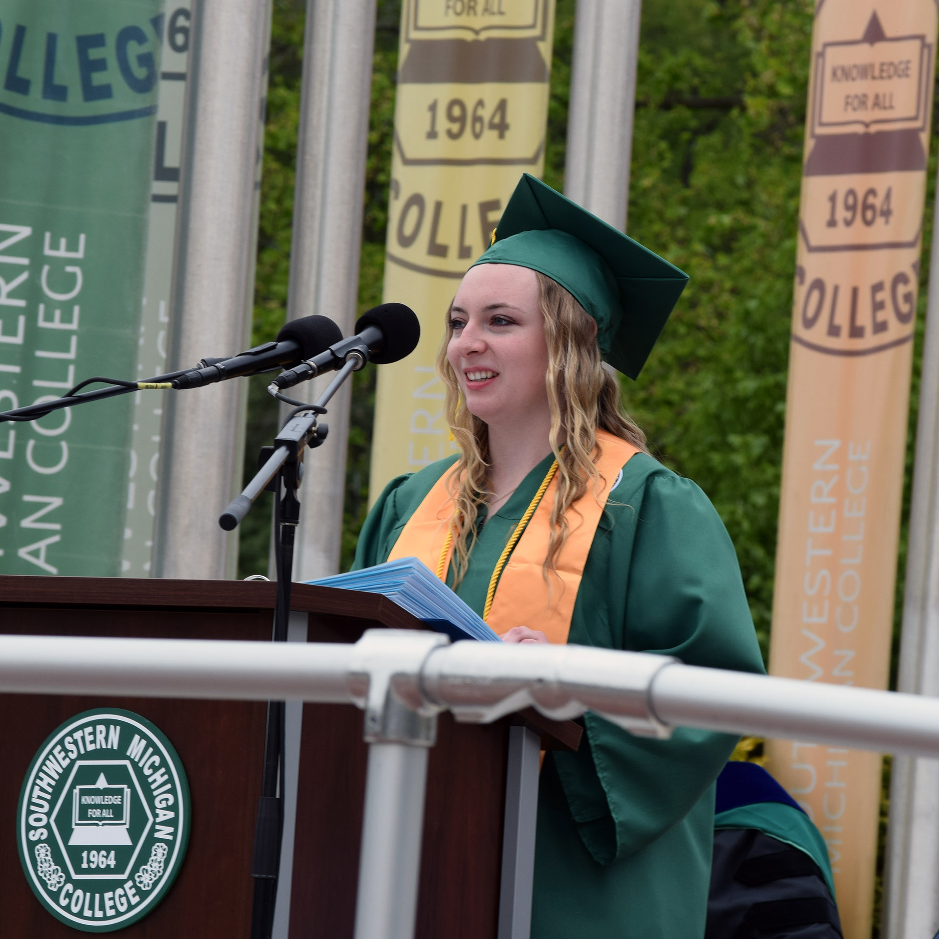 Student speaker Kaylee Bradshaw
