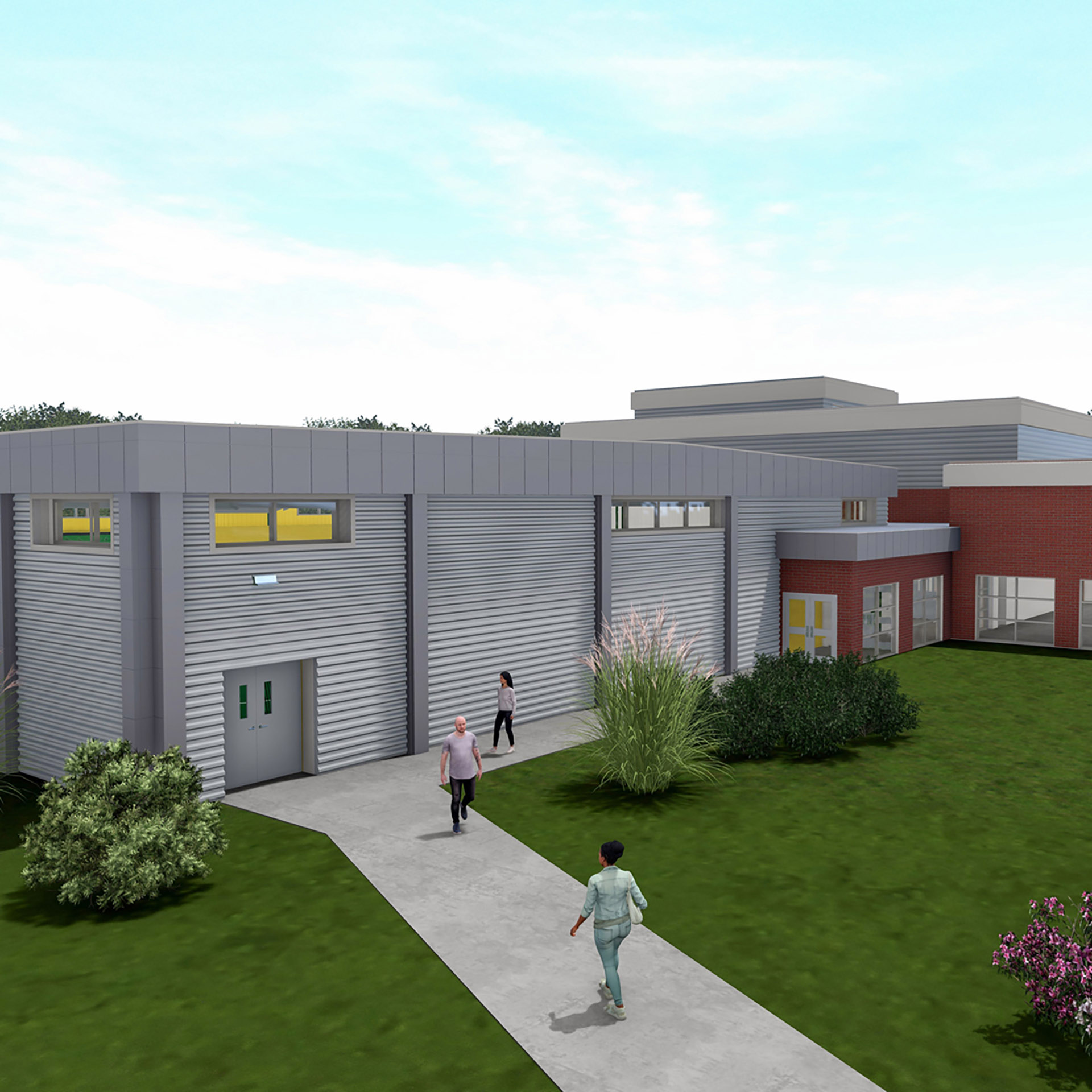 Wrestling room exterior